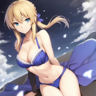 Estilo anime, Fate Saber, Sujetador